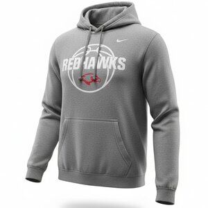 Nike Miami Redhawks Basketball Hoodie Mens Small Gray Pullover Swoosh Logo